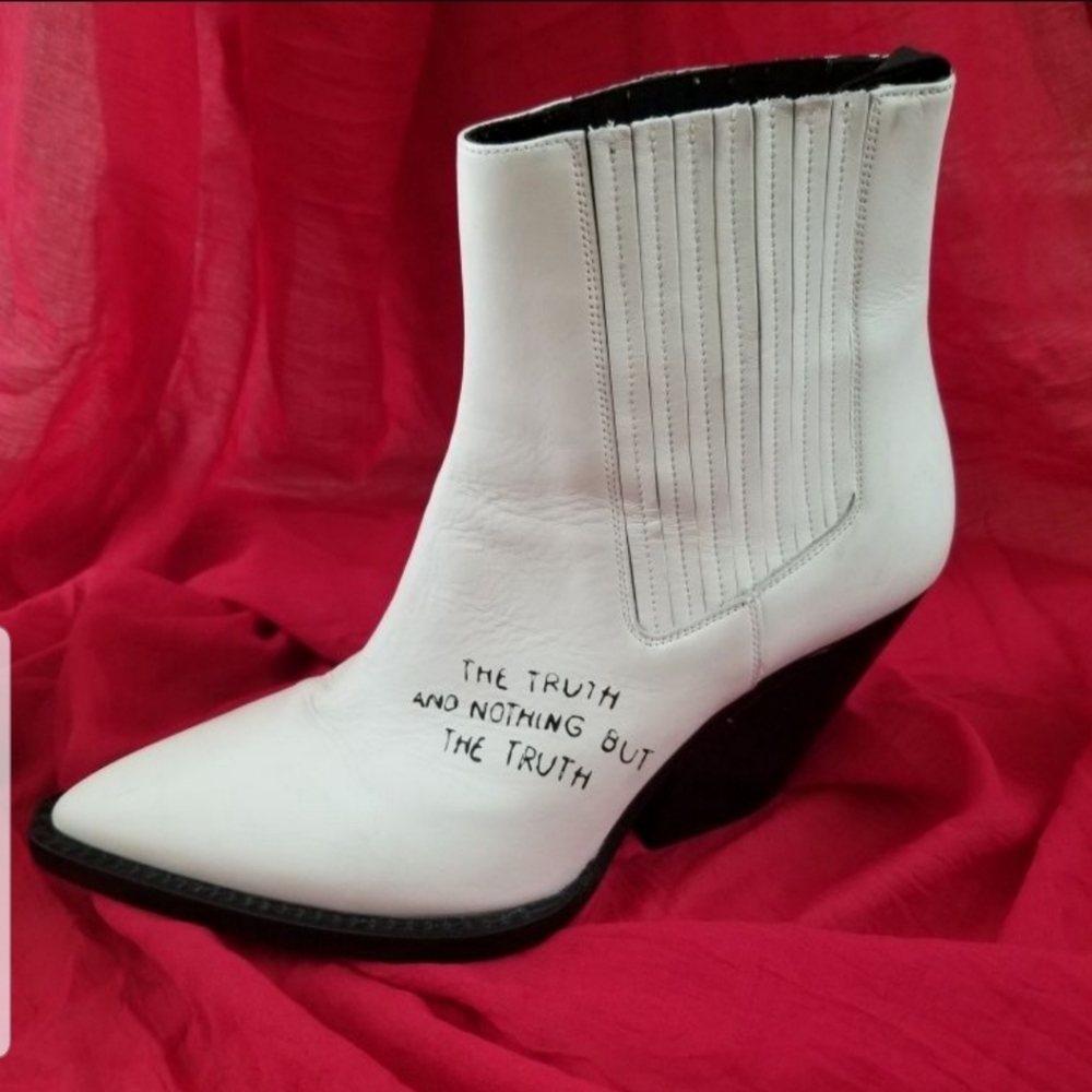 IRO White leather ankle Boots